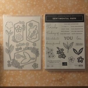 Sentimental Park Photopolymer Stamp Set - Black and White